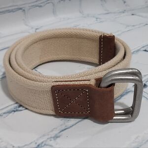 Lands' End Kids Childs Belt Size Xs Canvas Tan